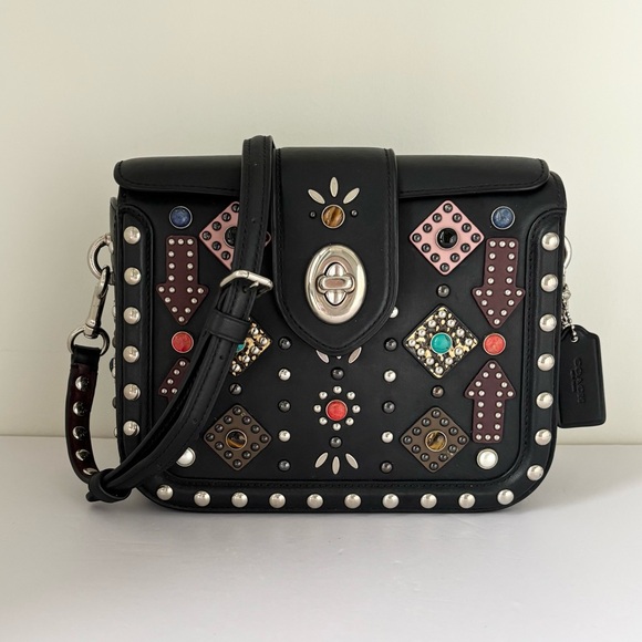 Coach Handbags - COACH Page Crossbody Bag With All Over Western Rivets